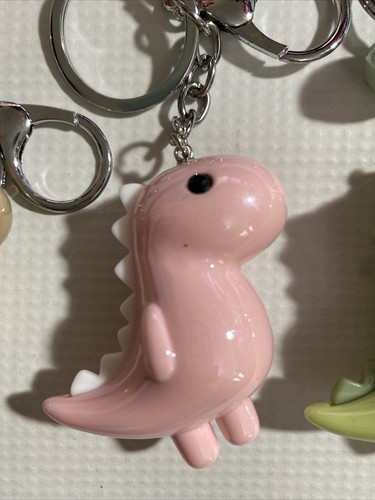 Dinosaur Keychain Acrylic Pendent 2" Lobster Clasp High Quality Bag Accessory - Picture 3 of 8