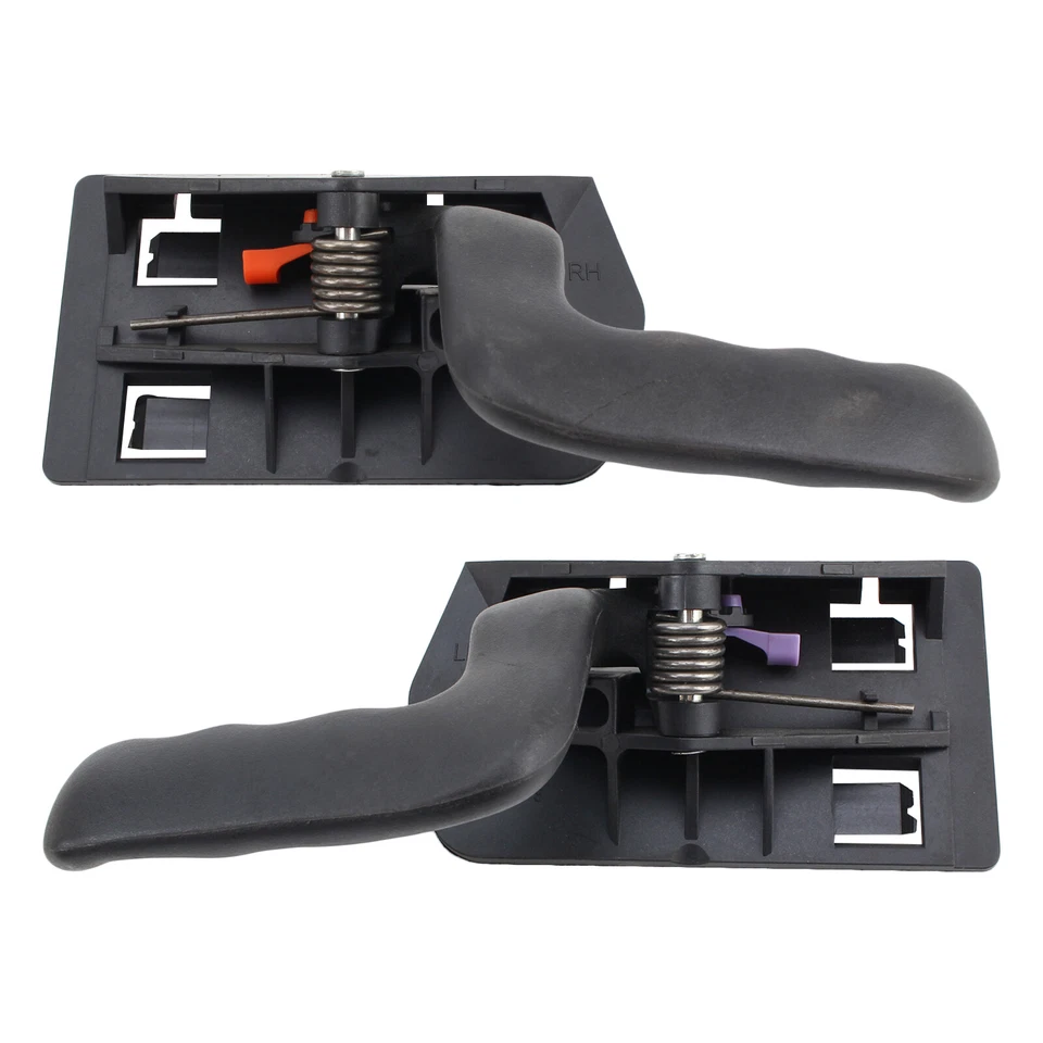 Juego de 2 pares de manijas interiores interiores negras para camioneta Silverado Foto 2 de 4