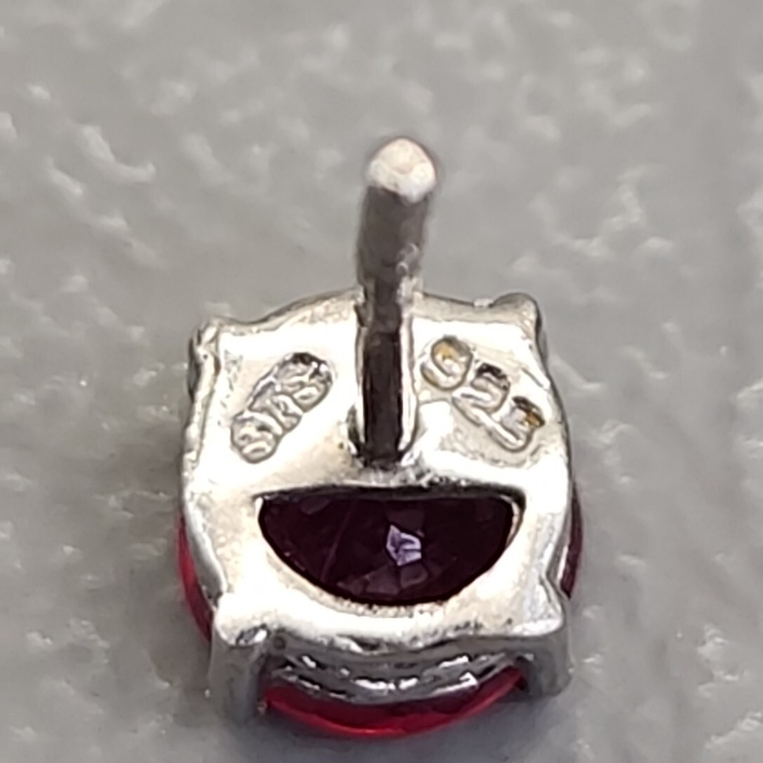 Stud Pierced Earrings Lab Created Ruby Red Round … - image 10