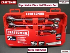 CRAFTSMAN 5 PC METRIC MM FLARE LINE NUT WRENCH SET