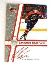 Ilya Kovalchuk 2002-03 Stadium Club Lone Star Signatures Red #LSIL Thrashers