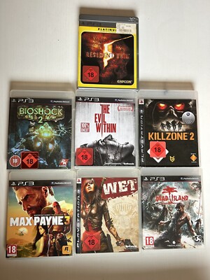 ps3 spiele konvolut FSK 18 Resident Evil, Bioshock 2