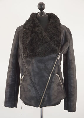 goosecraft gallery048 Damen Jacke XL schwarz Patina asymetrisch wie Neu A974