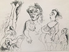 LUCIANO COTTINI  acquaforte Personaggi 50x70 firmata numerata edizioni Bora