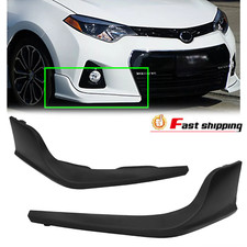 Fits 14-16 Toyota Corolla S Front Bumper Lip Spoiler Side Aprons 2pc Unpainted Fits 14-16 Toyota Corolla S Front Bumper Lip Spoiler Side Aprons 2pc Unpainted