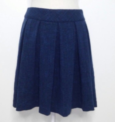 BANANA REPUBLIC Women's Size Pleated Blue Skirt