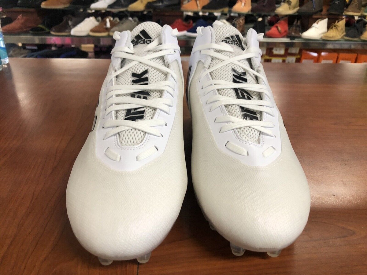 ADIDAS SM FREAK MID FOOTBALL CLEATS MENS SIZE 12.5 WHITE BLACK FX1307 SHOES ADIDAS SM FREAK MID FOOTBALL CLEATS SIZE 12 WHITE BLACK  main image 4