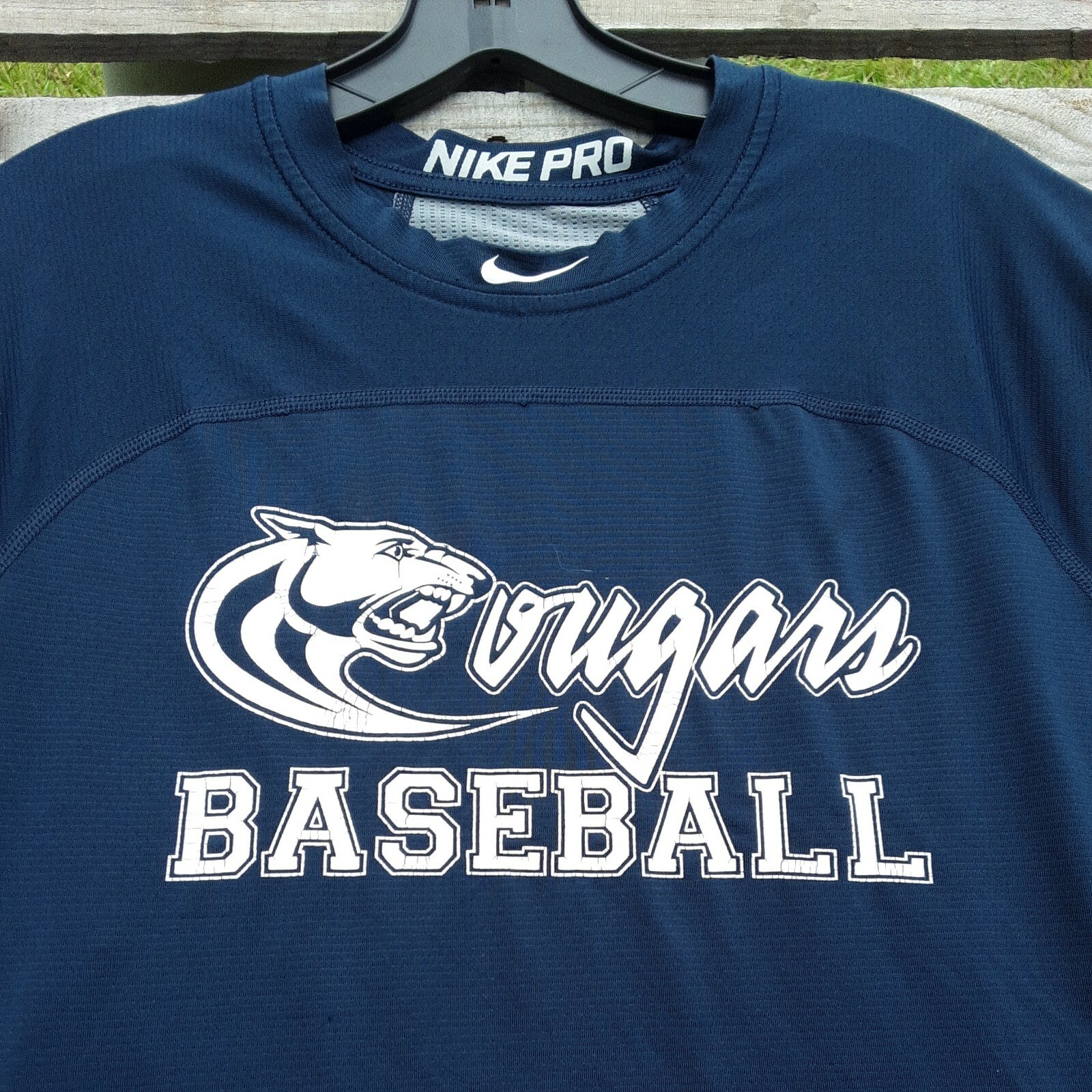 Nike Pro Combat MLB Baseball Fitted Hypercool Blu… - image 2