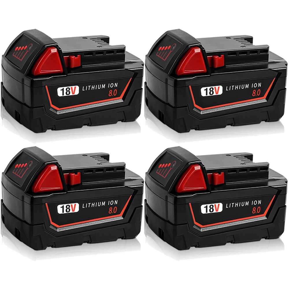 PACK For Milwaukee M18 Lithium 8&period;0AH Extended Capacity Battery 48-11-1860 18V