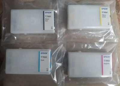 4x Cartuchos de tinta originales Epson T7891 T7892 T7893 T7894 XXL envío gratis