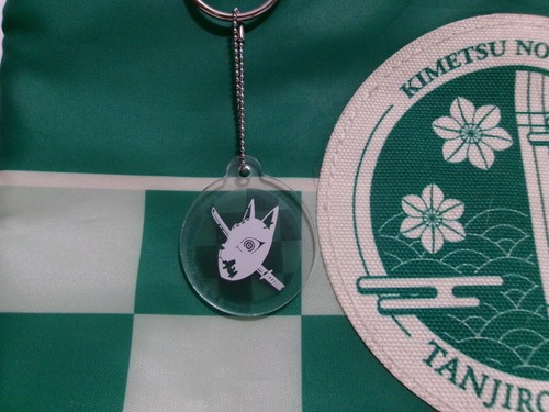 KIMETSU NO YAIBA TANJIRO KAMADO INSULATED LUNCH BAG BANPRESTO Green Checks - Picture 13 of 14
