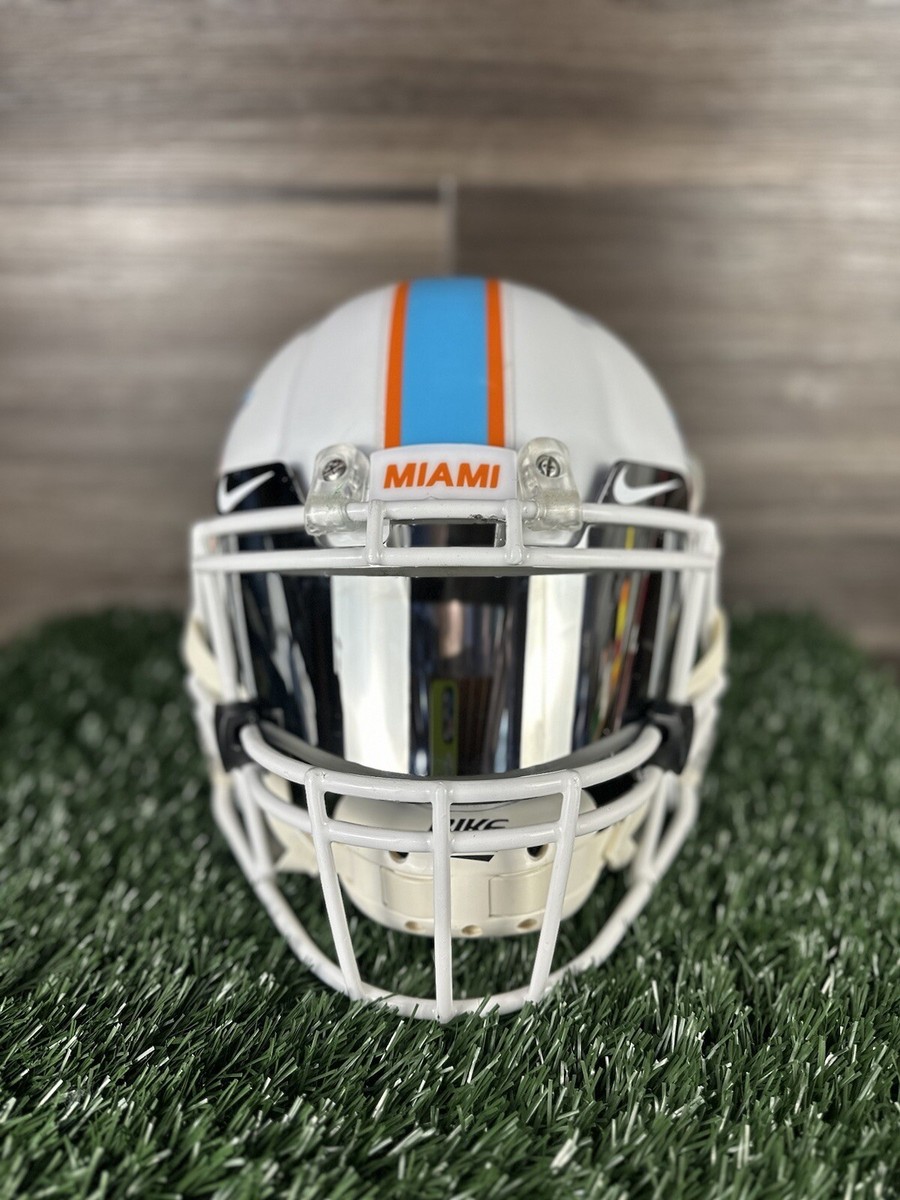 Miami Dolphins Custom Full Size Riddell Speed Football Helmet