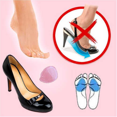 2 x Gel Ballenkissen Anti Rutsch Pads High Heels Einlagen rutschfeste