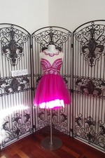 G2051 RACHEL ALLAN GP216 MAGENTA SZ 2 BEADED 299  PARTY COCKTAIL PROM DRESS