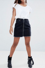 NWT Abercrombie Fitch Zoe NATURAL RISE VINTAGE A-Line Skirt sz 12
