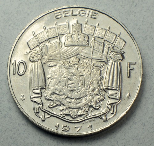 Belgium 10Fr. 10 Francs 1971 KM# 156.1 Europe Coin - Picture 2 of 2