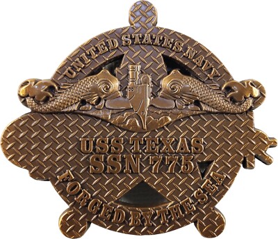 US Navy USS Texas SSN-775 Submarine Commemorative Challenge Coin