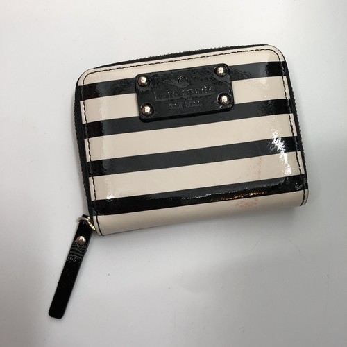 KATE SPADE Mini Neda Wellesley Patent Stripe Wallet B… Gem