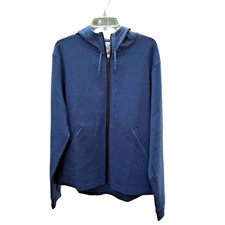 NEW Reebok Active Collective DreamBlend Full-Zip Hoodie Men's Size Small Blue