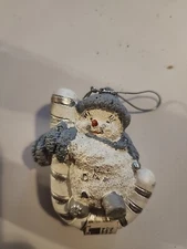 Encore Snow Buddies Buddy on Candy Cane Tree Ornament 94274 NOS 1999 VTG