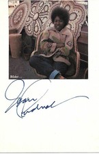 Joan Armatrading Autogramm signed 10x15 cm Karteikarte mit Magazinbild