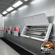 8PCS Infrared Paint Curing Lamps Automotive Spray Baking Booth Heating Heater