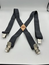 Dickies Mens Suspenders Nylon Gray Ballistic Industrial Clip On Suspender