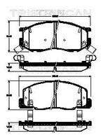 Triscan Bremsbelagsatz, Scheibenbremse 8110 13066 FüR Toyota