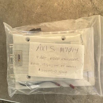 Axis M7014 4-Port Video Encoder with PoE & Memory Card Slot MPN M7014