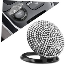 Bling Car Push to Start Button Cover, Anti Scratch Ignition Button White