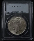 1923 Peace Silver Dollar $1 PCGS MS 64 -UNC 90% US Silver