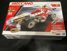 Meccano 10-in-1 Racing Vehicles 21201 Steam Model Building Kit w Tools  NEW