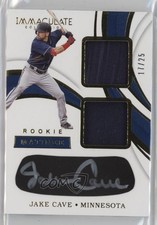 2019 Panini Immaculate Rookie Matinee 17/25 Jake Cave #RM-JC Auto hg6