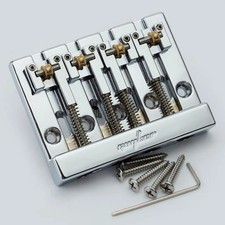 New bass bridge with 4 string roller saddle, adjustable string spacing