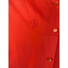 Vintage Gaymode JCPenney Pajama Set Womens 34 Coral Pink Butterfly Nylon 2pc