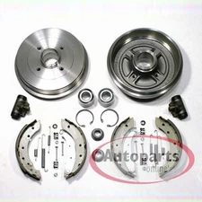 Bremstrommeln Ø 200 mm + Bremsbacken Zubehör + Radlager hinten für Opel Agila A
