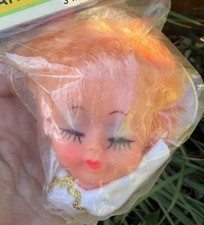 Fibre-Craft Angel Doll Head 3 in Light Complexion Blonde/Pink Hair MPN 7477