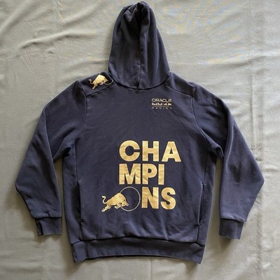 Oracle Red Bull Racing 2022 Constructors Champions Hoodie Mens Large Navy Blue