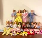Vintage Mattel Heart Family Dolls Clothes Accessories Lot Babies Nursery Beach