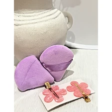 4-Pcs Hair Clip and Triangle Makeup Puffs Set BN
