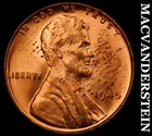 1945 Lincoln Wheat Cent - Red Choice Gem Brilliant Unc  No Reserve  #J8683