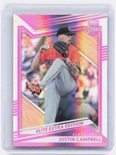 Justin Campbell Pink 2022 Panini Elite Extra Edition 37 LP