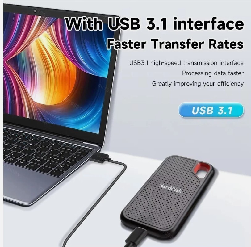 4TB External Solid-State Drive (SSD) USB 3.1 Portable Expansion Device