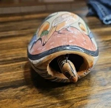 VTG 60s Mexican  TONALA TURTLE Bobble Head Hand Made 1950s Folk Art Of Mexico