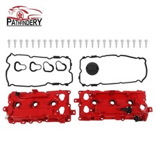 2PCS Aluminum Red Valve Covers Set for 09-2020 Nissan Maxima 15-20 Murano 3.5L