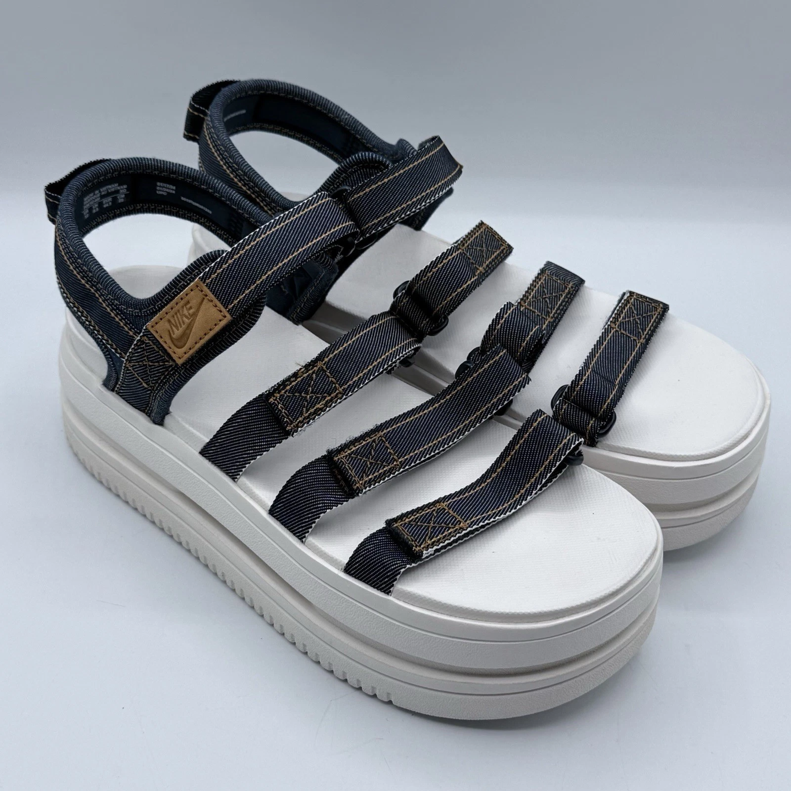 Nike Icon Classic SE Sandali Donna (FQ8702 400 Armory Navy Vela Lino) Taglia 12