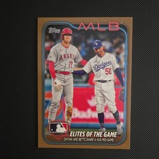 2024 Topps Elites Of The Game Shohei Ohtani/ Mookie Betts Gold /2024 Dodgers