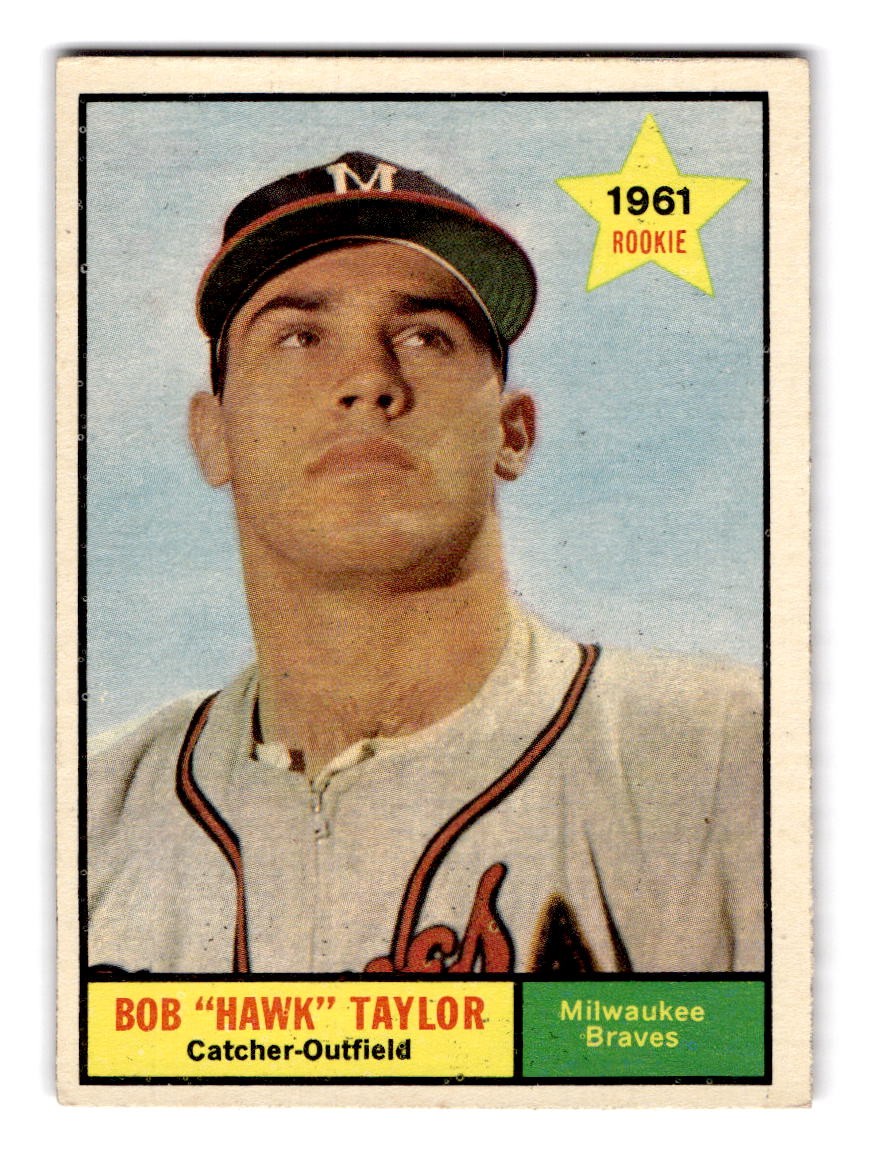 1961 Topps #446 Hawk Taylor Milwaukee Braves