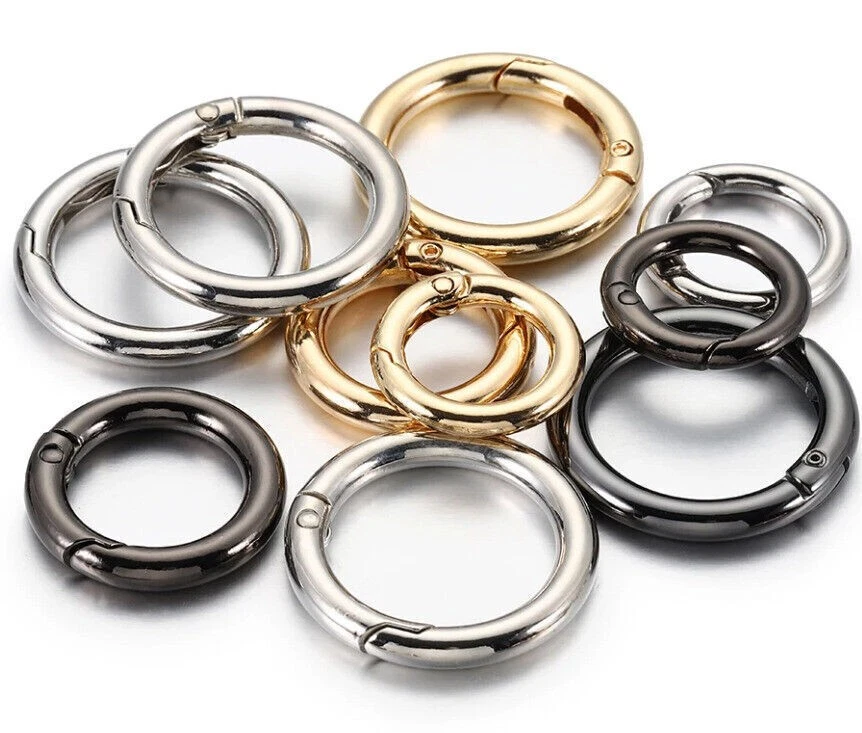 Carabiner Clip Snap Hook O-Ring Karabiner Keychain Keyring Key Ring Clips Clasp - Image 4 of 4