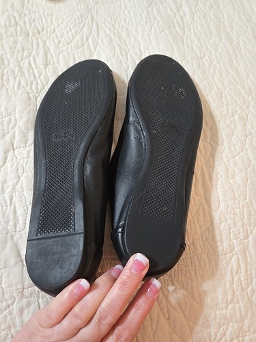 Coach Women Black Ballet Flats Size 9.5 Leather Classic - Picture 9 of 9